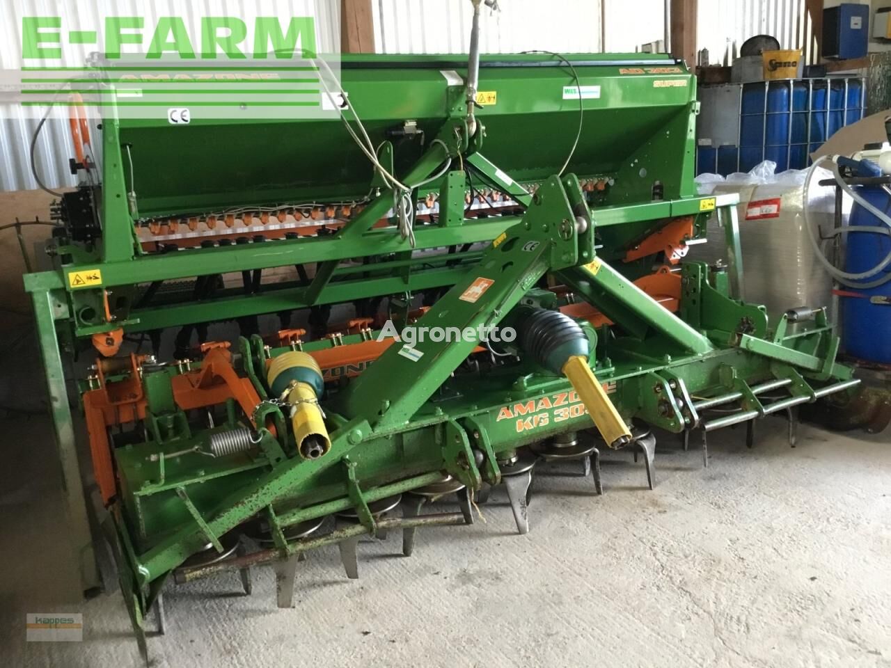 Amazone kg303 +ad303 combine seed drill