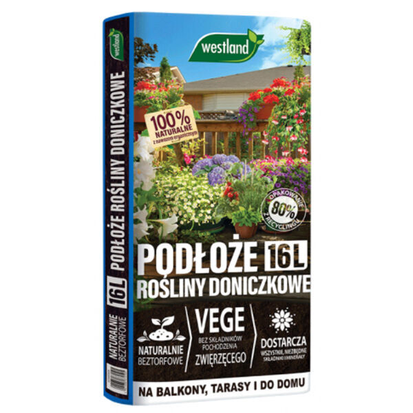 Peat-free substrate for indoor flowers 16l Westland